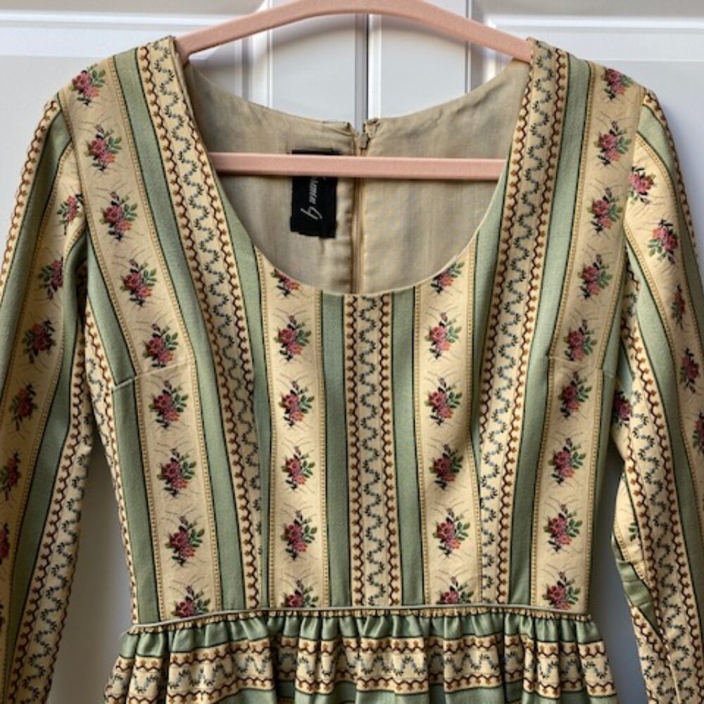 Vintage 1960s/70s - Gorgeous Carmen G Boho Mini Dress -  Size Small